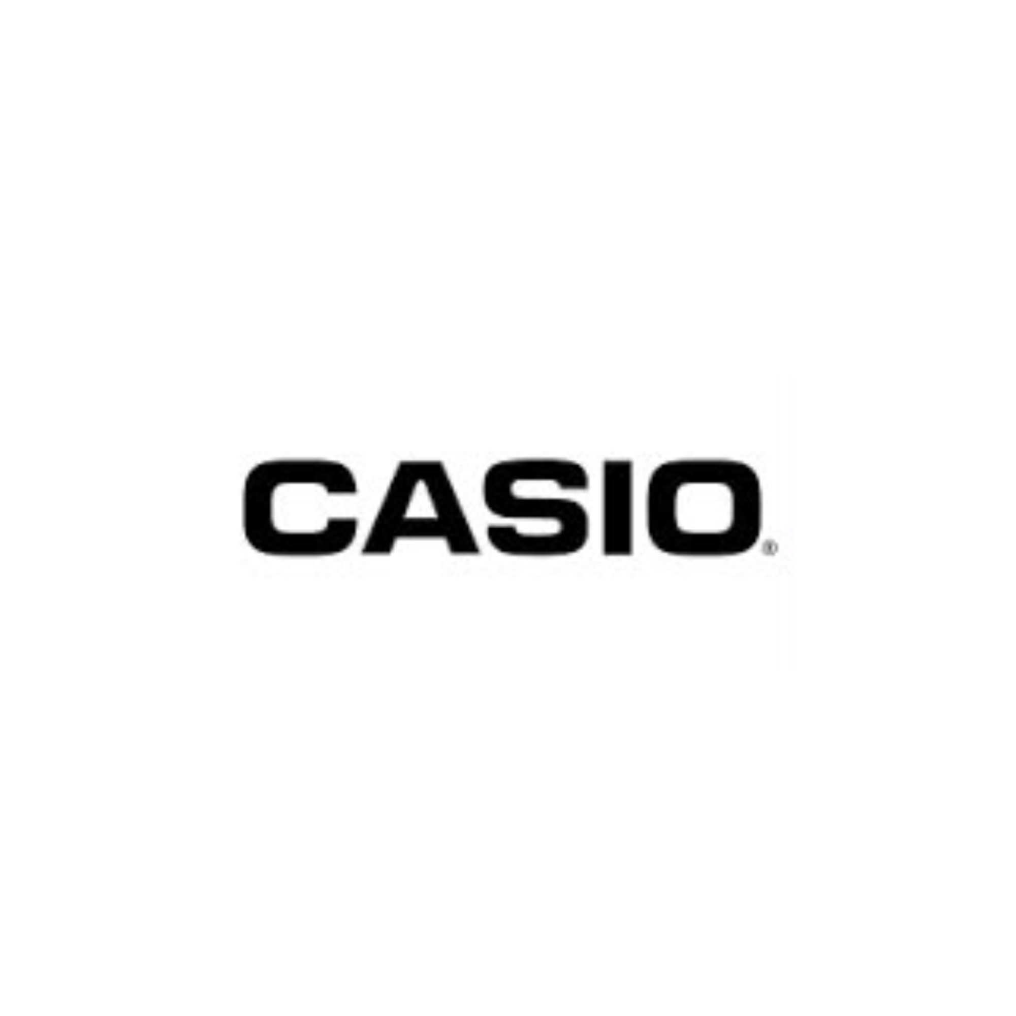 Logo da marca Casio disponível na May Ótica e Joalheria em Joinville