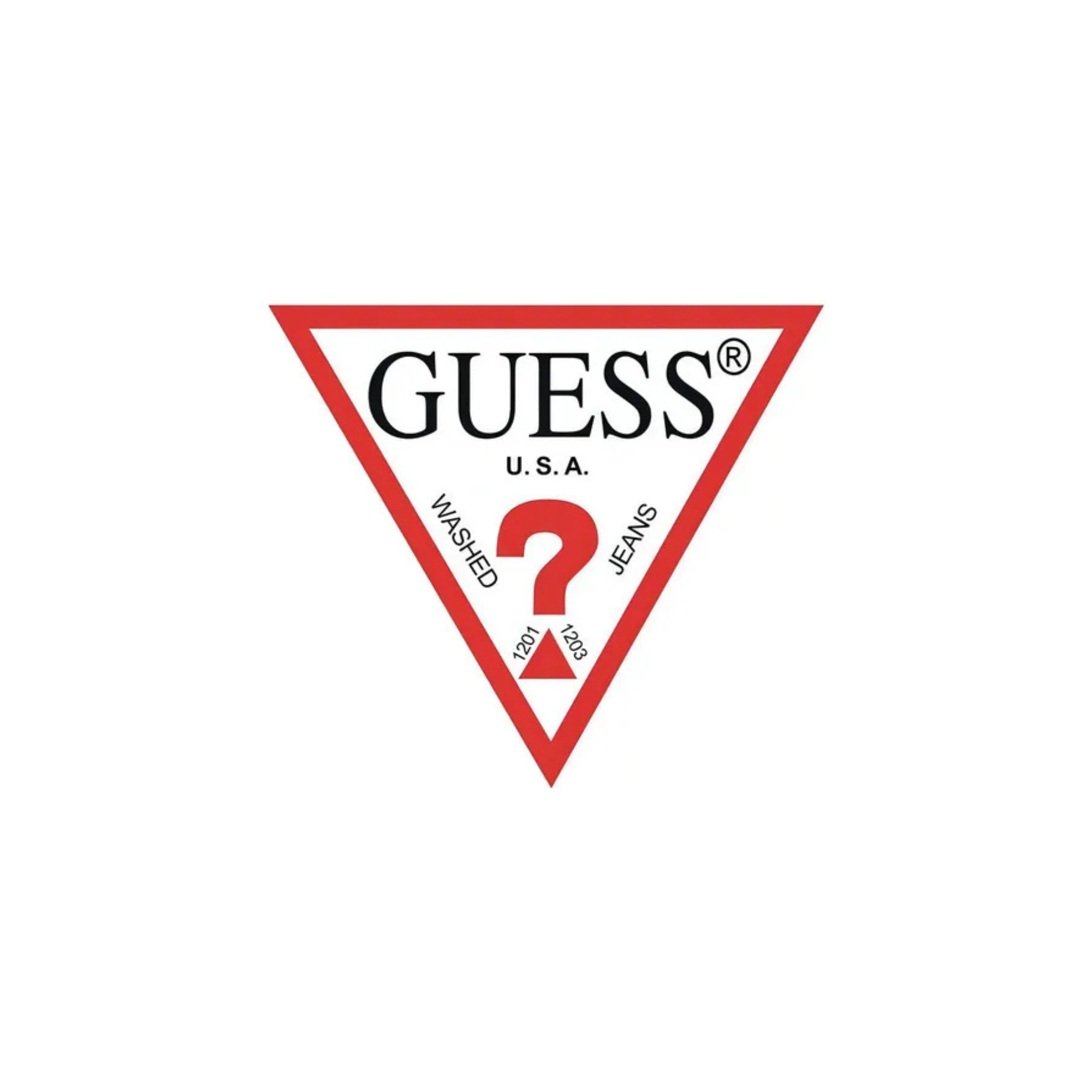 Logo da marca Guess disponível na May Ótica e Joalheria em Joinville